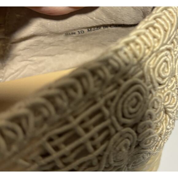 Dolce Vita Jaka Natural Platform Shoes New/Box Sz 10 Boho Chunky Heel Weave - Picture 13 of 13